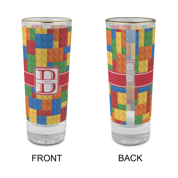 Building Blocks Glass Shot Glass - 2 oz - Single - APPROVAL