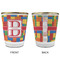 Building Blocks Glass Shot Glass - with gold rim - APPROVAL