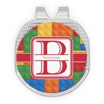Building Blocks Golf Ball Marker - Hat Clip - Silver