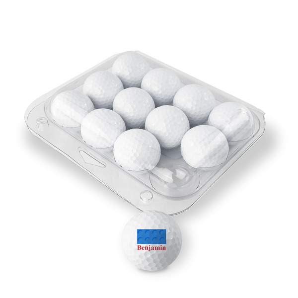 Building Blocks Golf Balls - Generic - Set of 12 - PACKAGING