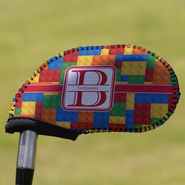 Custom Building Blocks Golf Club Iron Cover (Personalized)