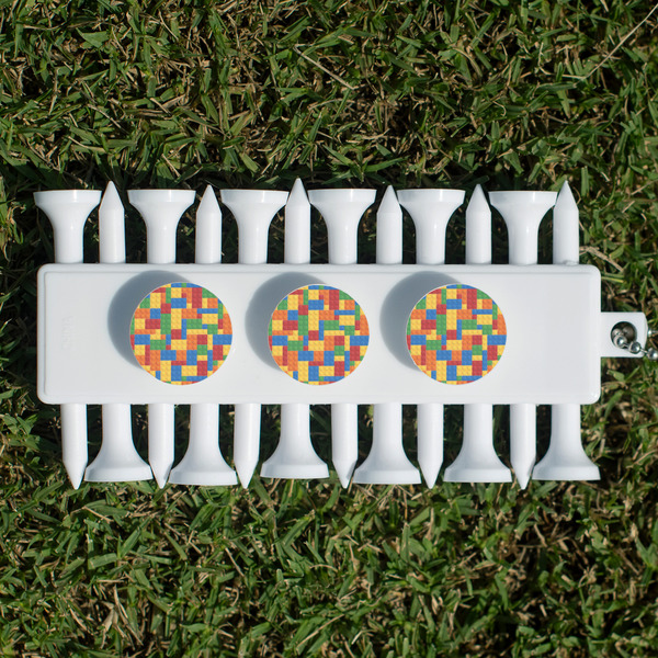 Building Blocks Golf Tees & Ball Markers Set - Back
