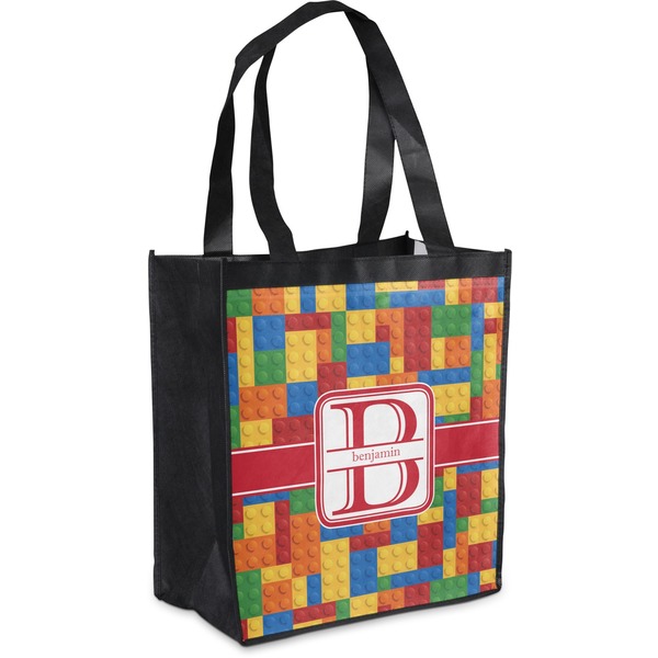 Custom Building Blocks Grocery Bag (Personalized)