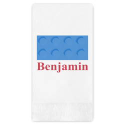 Building Blocks Guest Napkins - Full Color - Embossed Edge (Personalized)