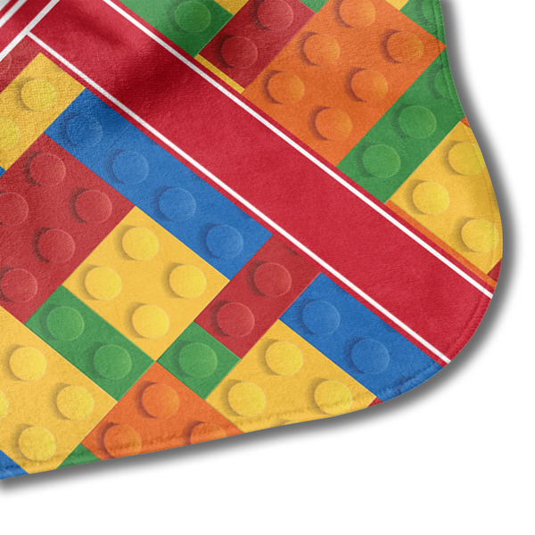 Building Blocks Hooded Baby Towel- Detail Corner