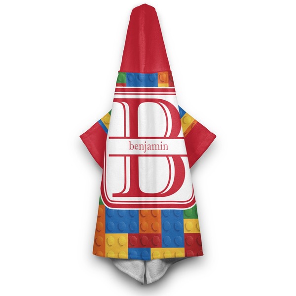 Building Blocks Hooded Towel - Hanging