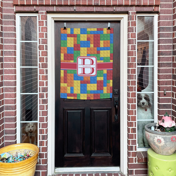Building Blocks House Flags - Double Sided - (Over the door) LIFESTYLE