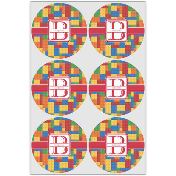 Building Blocks Icing Circle - Large - Set of 6
