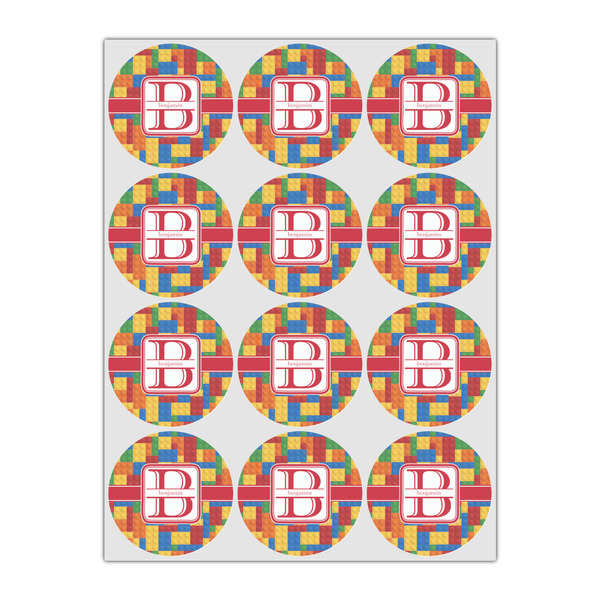 Building Blocks Icing Circle - Small - Set of 12