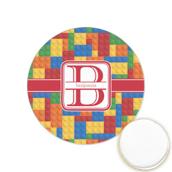 Building Blocks Printed Cookie Topper - 1.25" (Personalized)