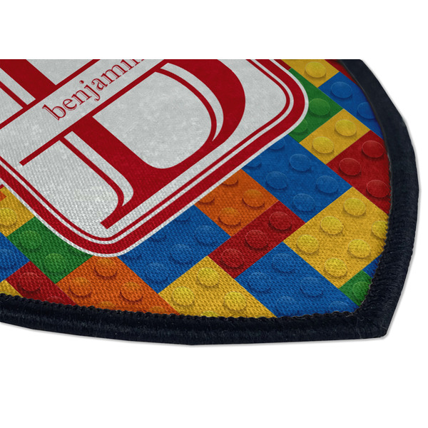 Building Blocks Iron on Shield 3 Detail