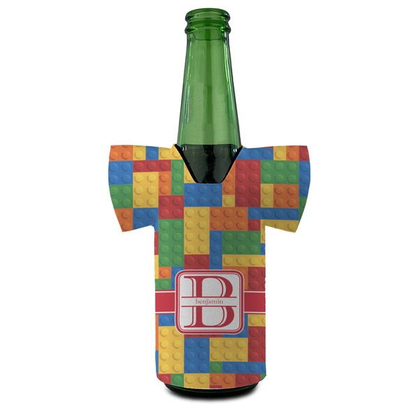 Building Blocks Jersey Bottle Cooler - Set of 4 - FRONT (on bottle)