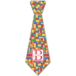 Building Blocks Iron On Tie - 4 Sizes w/ Name and Initial