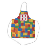 Building Blocks Kid's Apron w/ Name and Initial