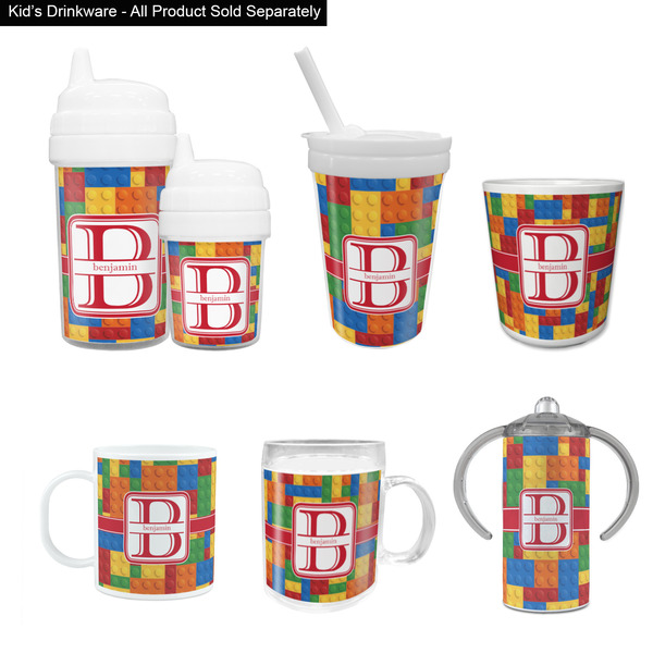 Building Blocks Kid's Drinkware - Customized & Personalized