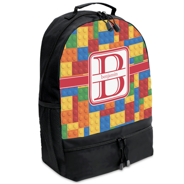Custom Building Blocks Backpacks - Black (Personalized)