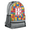 Building Blocks Large Backpack - Gray - Angled View