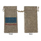 Building Blocks Large Burlap Gift Bags - Front Approval