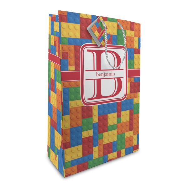 Custom Building Blocks Large Gift Bag (Personalized)