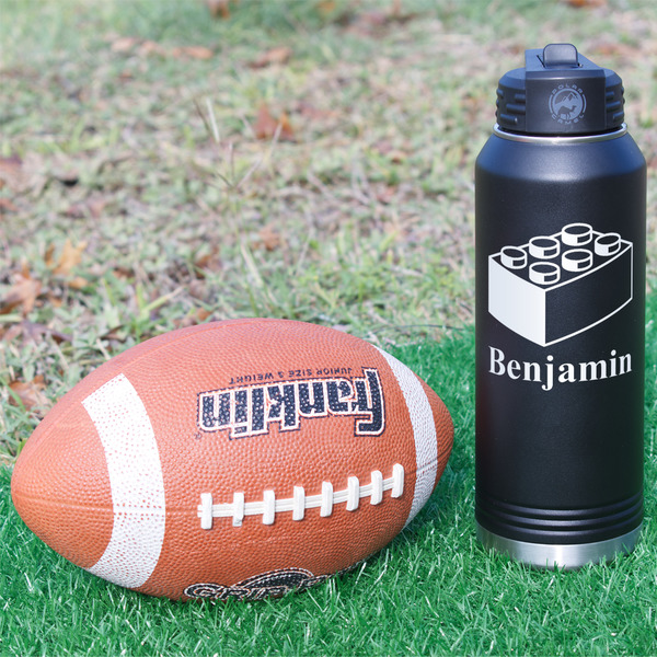 Building Blocks Laser Engraved Water Bottles - In Context