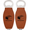 Building Blocks Leather Bar Bottle Opener - Front and Back (double sided)