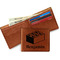 Building Blocks Leather Bifold Wallet - Open Wallet In Back