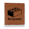Building Blocks Leather Binder - 1" - Rawhide - Front View