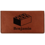 Building Blocks Leatherette Checkbook Holder (Personalized)