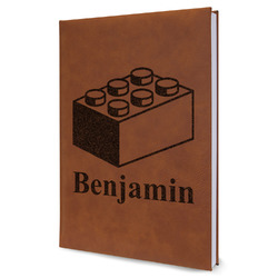 Building Blocks Leather Sketchbook - Large - Double Sided (Personalized)