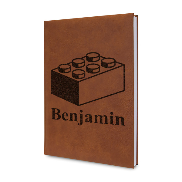 Custom Building Blocks Leather Sketchbook - Small - Single Sided (Personalized)