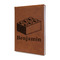Building Blocks Leather Sketchbook - Small - Single Sided - Angled View
