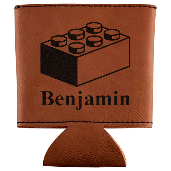 Custom Building Blocks Leatherette Can Sleeve (Personalized)