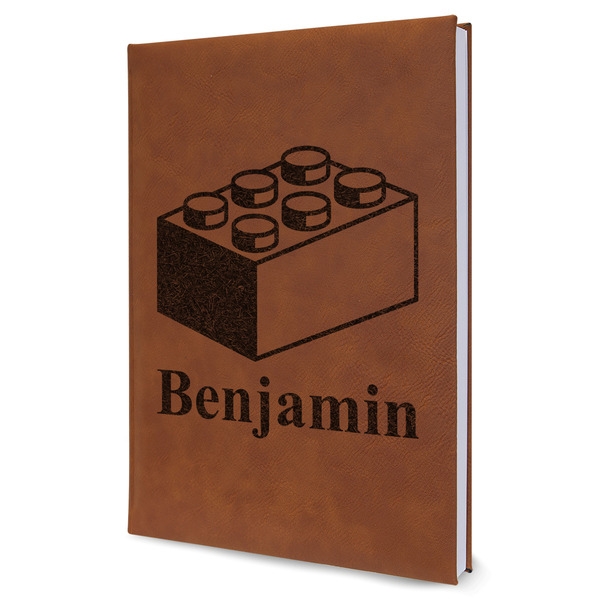 Custom Building Blocks Leatherette Journal - Large - Single Sided (Personalized)