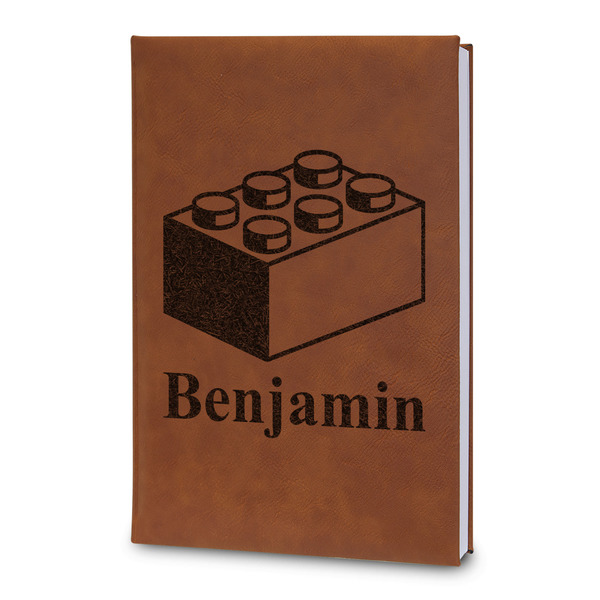 Custom Building Blocks Leatherette Journal - Large - Double Sided (Personalized)