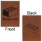 Building Blocks Leatherette Journals - Large - Double Sided - Front & Back View