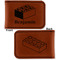 Building Blocks Leatherette Magnetic Money Clip - Front and Back