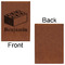 Building Blocks Leatherette Sketchbooks - Large - Single Sided - Front & Back View