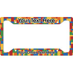 Building Blocks License Plate Frame (Personalized)