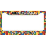 Building Blocks License Plate Frame - Style B (Personalized)