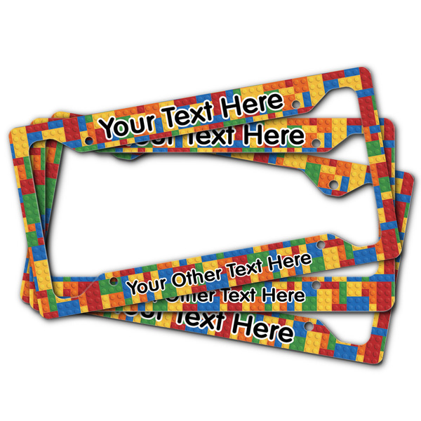 Building Blocks License Plate Frames - (PARENT MAIN)