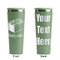Building Blocks Light Green RTIC Everyday Tumbler - 28 oz. - Front and Back