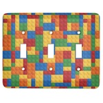Building Blocks Light Switch Cover (3 Toggle Plate)