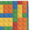 Building Blocks Linen Placemat - DETAIL