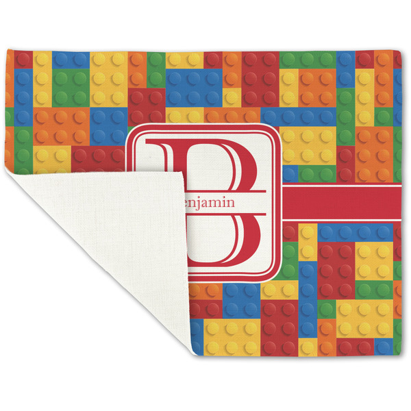 Building Blocks Linen Placemat - Folded Corner (single side)