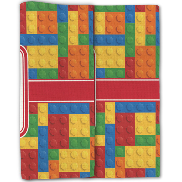 Building Blocks Linen Placemat - Folded Half (double sided)