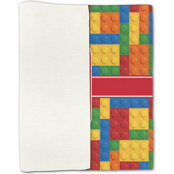 Building Blocks Linen Placemat - Folded Half