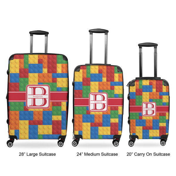 Building Blocks Luggage Bags all sizes - With Handle