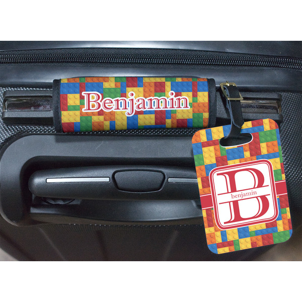 Building Blocks Luggage Wrap & Tag