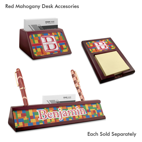 Building Blocks Mahogany Desk Accessories
