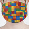 Building Blocks Mask - Pleated (new) Front View on Girl